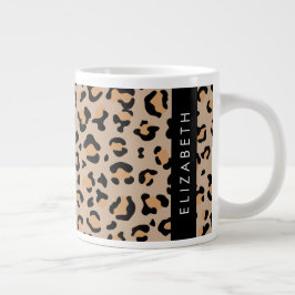 Luipaard, spuiten, bruine luipaard, Jouw naam Grote Koffiekop