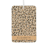 Luipaard, spuiten, bruine luipaard, Jouw naam Luchtverfrisser (Voorkant)