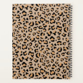 Luipaard, spuiten, bruine luipaard, Jouw naam Planner (Achterkant)