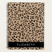 Luipaard, spuiten, bruine luipaard, Jouw naam Planner (Voorkant)
