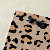 Luipaard, spuiten, bruine luipaard, Jouw naam Strandlaken (In situ)