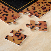 Luipaard [Square Jigzaag puzzle] Legpuzzel (Zijkant)