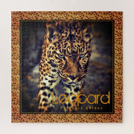 Luipaard [Square Jigzaag puzzle] Legpuzzel (Verticaal)