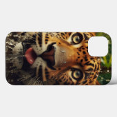 Luipaard staart terwijl hij water uit de jungle dr Case-Mate iPhone case (Achterkant (horizontaal))