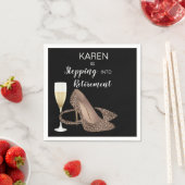 Luipaard stapt in pensioen servetten (Insitu)