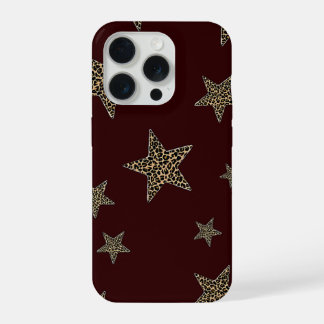 Luipaard Star Hoesje voor Telefoon iPhone 15 Pro Case