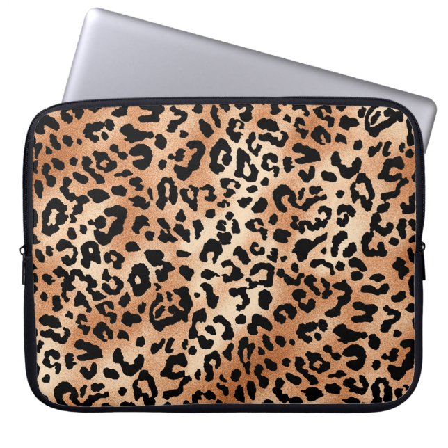 luipaard. Stijlvol design met luipaard Laptop Sleeve (Voorkant)
