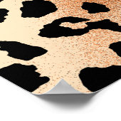 luipaard. Stijlvol design met luipaard Poster (Hoek)