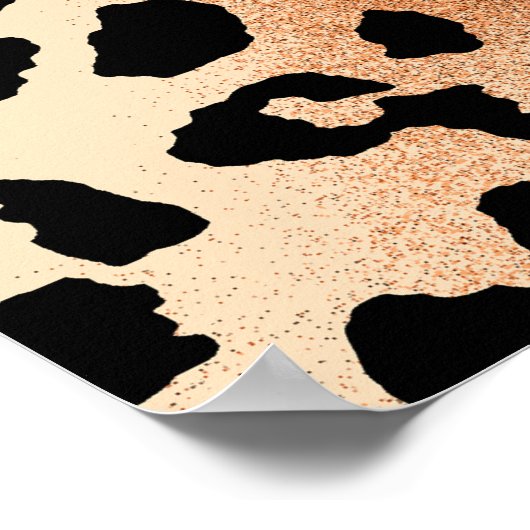 luipaard. Stijlvol design met luipaard Poster (Hoek)