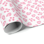 Luipaard Stip in Roze Cadeaupapier (Rol Hoek)