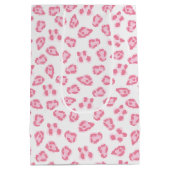 Luipaard Stip in Roze Medium Cadeauzakje (Achterkant)