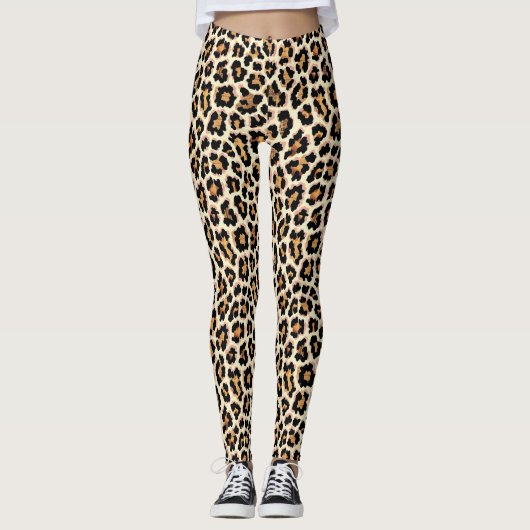 Luipaard stippen leggings (Voorkant)