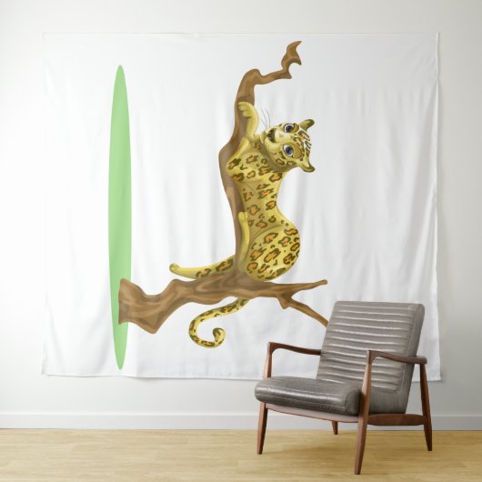 Luipaard Tapijt Wandkleed (In Situ (horizontaal))