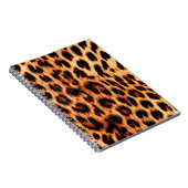 Luipaard textuur, Afrikaans dier naadloos patroon. Notitieboek (Rechterzijde)