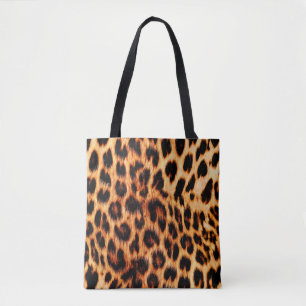 Luipaard textuur, Afrikaans dier naadloos patroon. Tote Bag