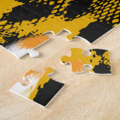Luipaard Textuur Dier Print Achtergrond Legpuzzel (Zijkant)