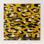 Luipaard Textuur Dier Print Achtergrond Legpuzzel (Horizontaal)