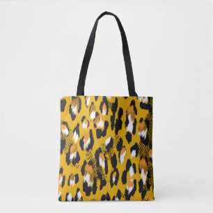 Luipaard Textuur Dier Print Achtergrond Tote Bag