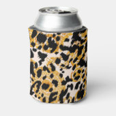 Luipaard textuur: goud barok patroon. blikjeskoeler (Blikje Achterkant)