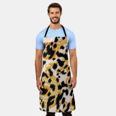 Luipaard textuur: goud barok patroon. schort (Gedragen)