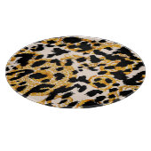 Luipaard textuur: goud barok patroon. snijplank (Hoek)