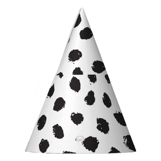 Luipaard textuur:  naadloos patroon. feesthoedjes (Links)