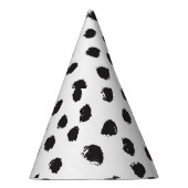 Luipaard textuur:  naadloos patroon. feesthoedjes (Rechts)