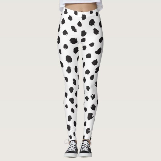Luipaard textuur: naadloos patroon. leggings (Voorkant)