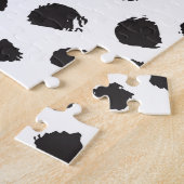 Luipaard textuur: naadloos patroon. legpuzzel (Zijkant)