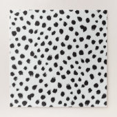 Luipaard textuur: naadloos patroon. legpuzzel (Horizontaal)