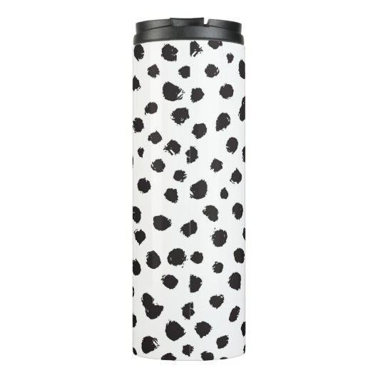Luipaard textuur:  naadloos patroon. thermosbeker (Achterkant)