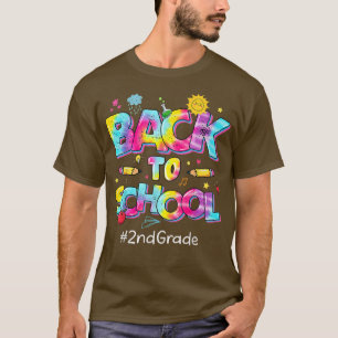 Luipaard Tie Dye 2e klas leraar student terug naar T-shirt