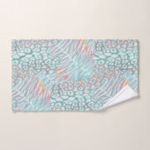 luipaard, tijger, huid, gevlekt, gestreept, Turquo Bad Handdoek (Handdoek)