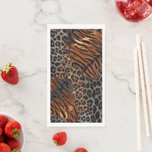 Luipaard tijger vel trendy servet (Insitu)
