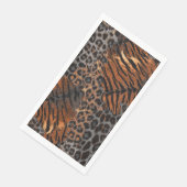 Luipaard tijger vel trendy servet (Hoek)