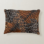 Luipaard tijgerhuid trendy accent kussen (Achterkant)