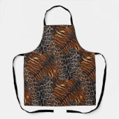 Luipaard tijgerhuid trendy schort (Voorkant)