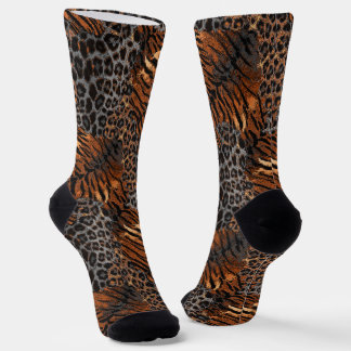 Luipaard tijgerhuid trendy sokken