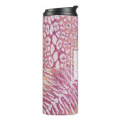 Luipaard tijgerhuid trendy thermosbeker (Gedraaid links)
