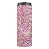 Luipaard tijgerhuid trendy thermosbeker (Achterkant)
