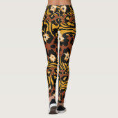 Luipaard, tijgerhuiden, wild patroon. leggings (Achterkant)