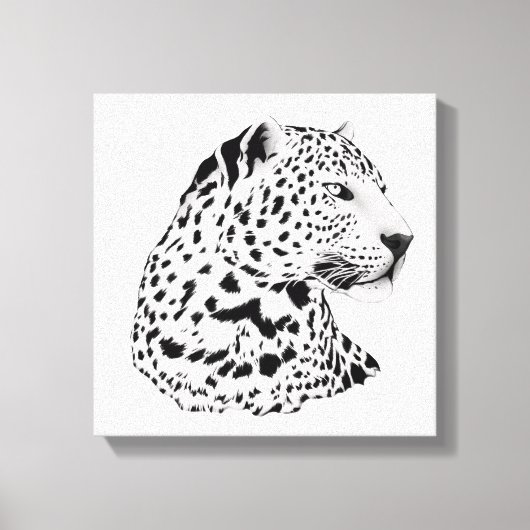 Luipaard van Oerwoud Animals Stretched Canvas Afdruk (Voorkant)