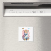 Luipaard Vector Vlinder Schattig Fun Animal Magneet (Insitu (Vaatwasser))
