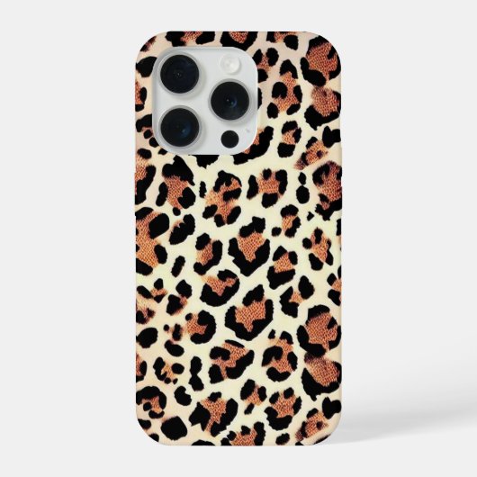 Luipaard vel iPhone hoesje (Achterkant)