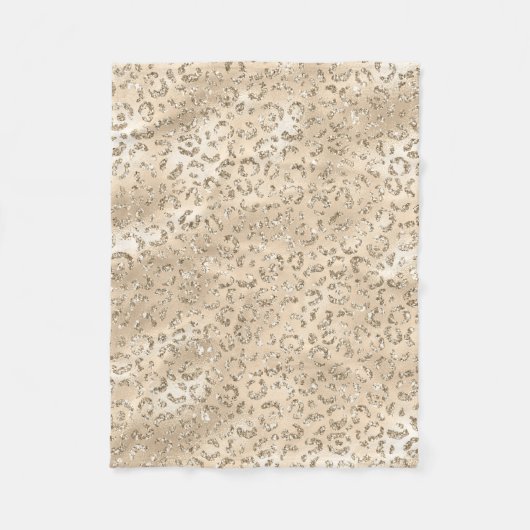 Luipaard Vel Print Patroon Dier Fleece Deken (Voorkant)