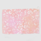 Luipaard Verf Serie Design 1  Golfhanddoek (Horizontaal)
