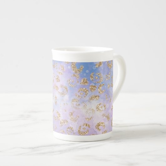 Luipaard Verf Serie Design 3 Porselein Kop (Voorkant rechts)