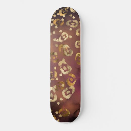 Luipaard Verf Serie Design 7 Persoonlijk Skateboard (Voorkant)