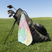 Luipaard Verf Serie Ontwerp 2 Golfhanddoek (Groen)
