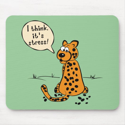 Luipaard verliest vlekken - ik denk dat het stress muismat (Voorkant)